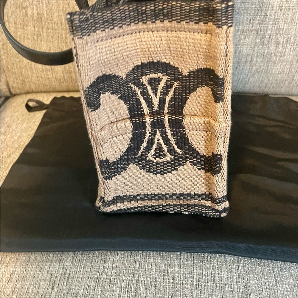 ~SOLD~Like New💗Celine Small Cabas Thais Textile with Triomphe Logo-seasonal - Picture 3 of 12